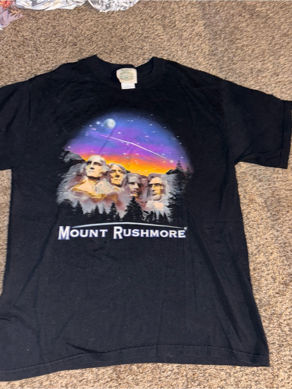 Black Mount Rushmore Graphic Short-Sleeve Tee